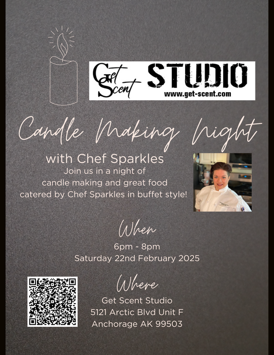 Candle Making Night Catered by Chef Sparkles (SOLD OUT)