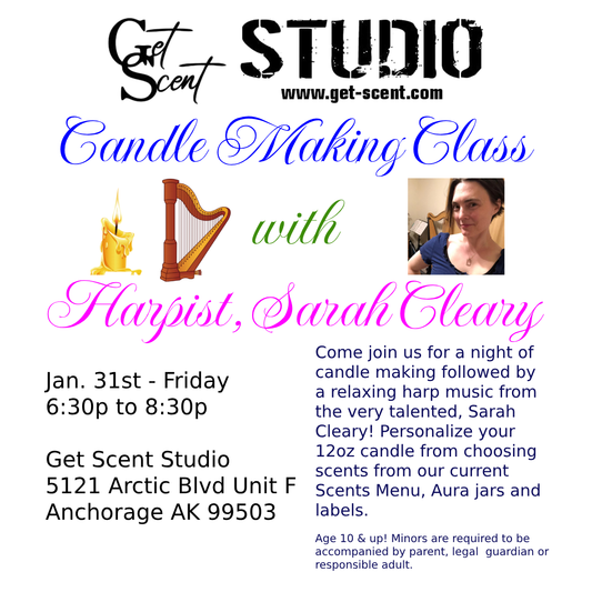 Candle Making Class with Harpist Sarah Cleary